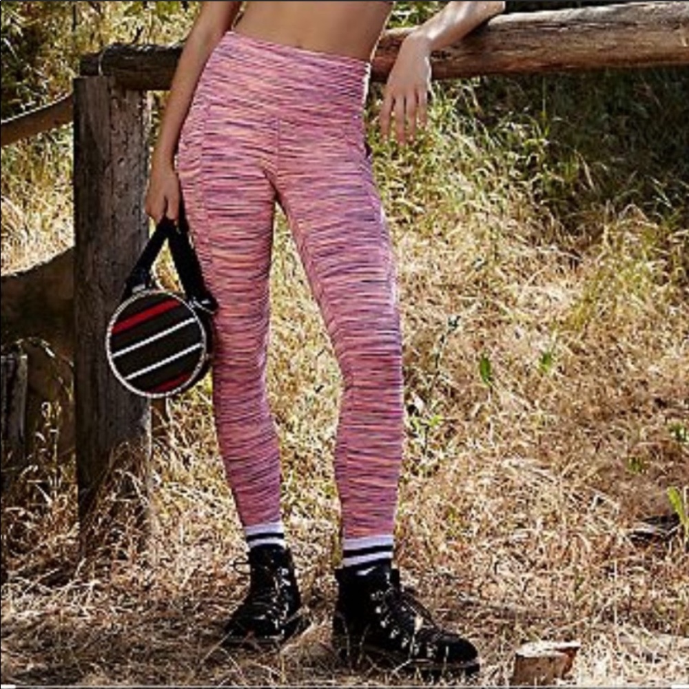 NWT Free People roll out legging pink